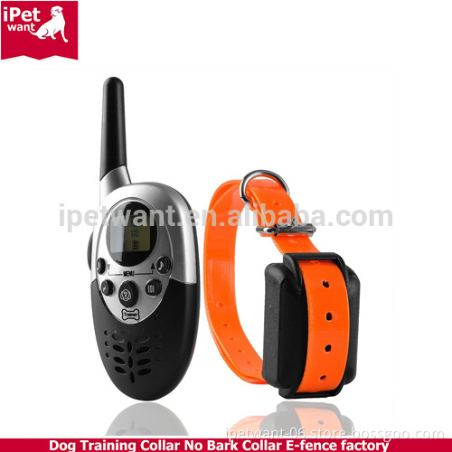 Rechargeable and Waterproof 1000m Dog Training Collar with remote for Medium or Large Dog Private Label
